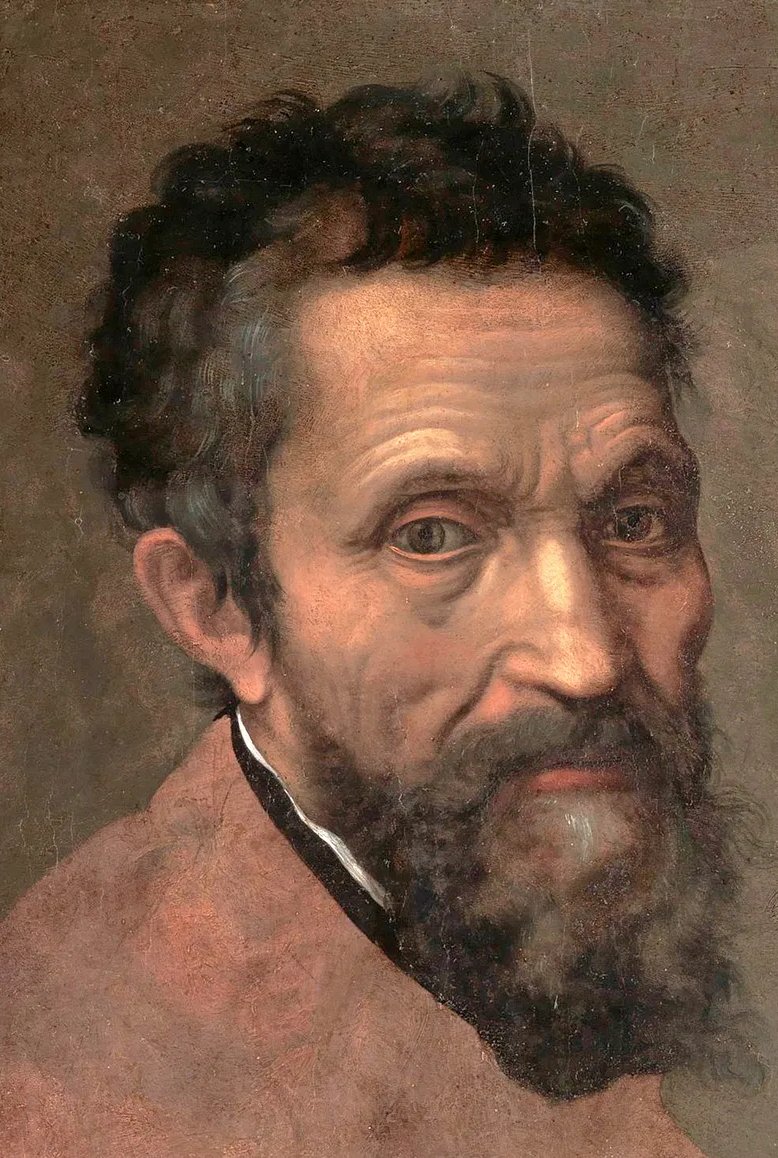 A painting of a person with a beard