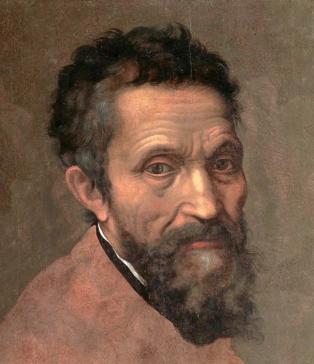 A painting of a person with a beard