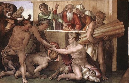 A painting of a group of men