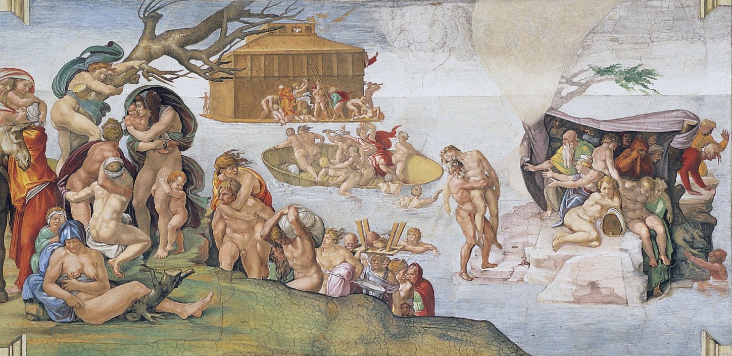 A painting of a group of people