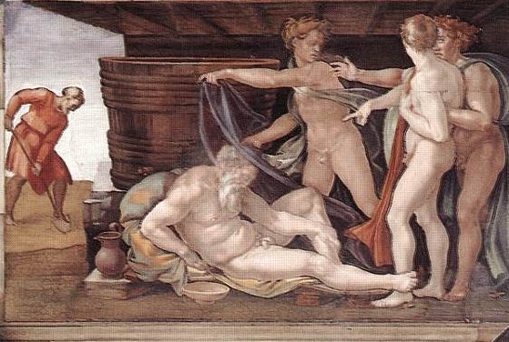 A painting of a group of people